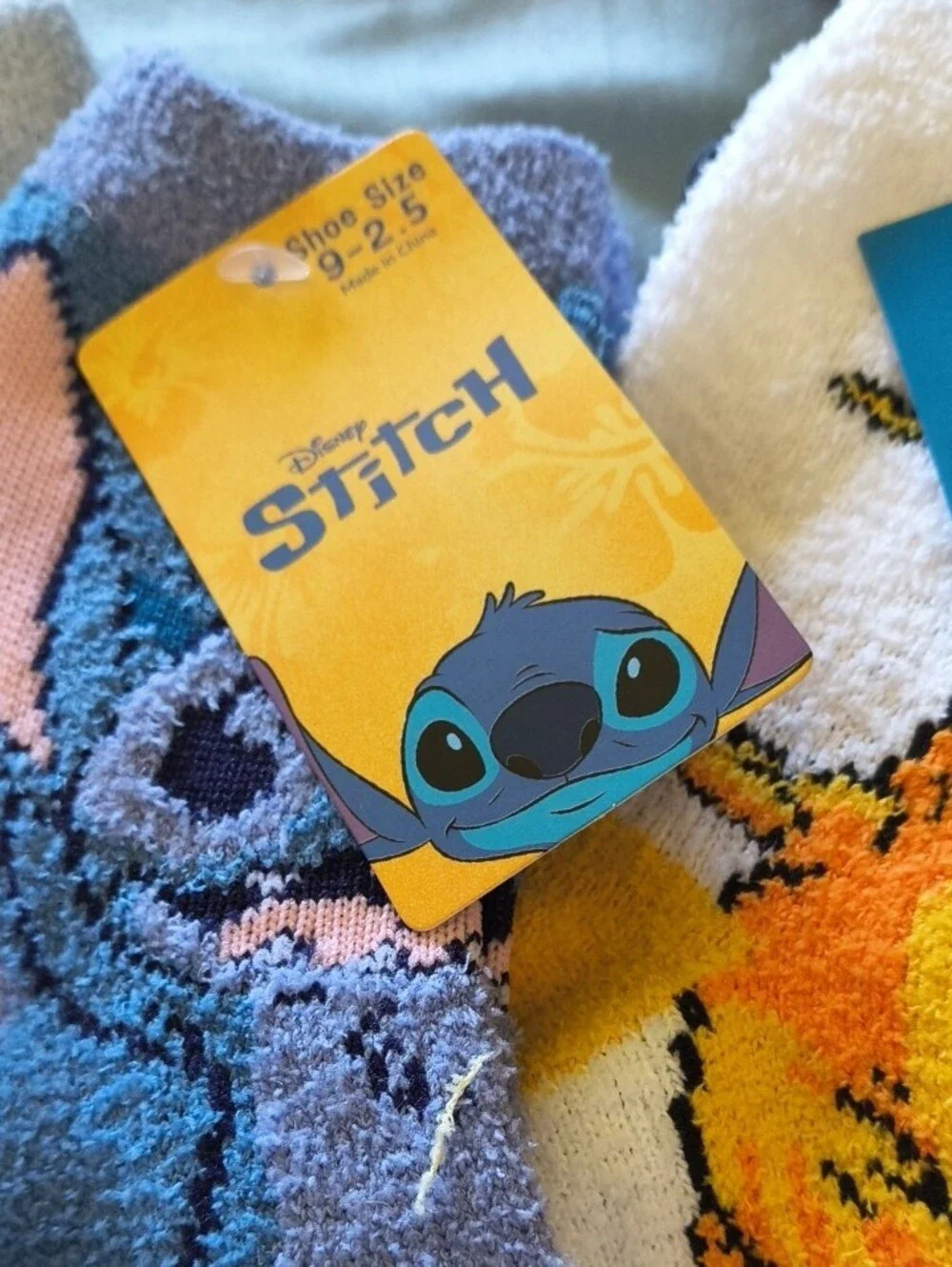 Kids Character Plush Socks Pack - Blue, Yellow, Green, Pink